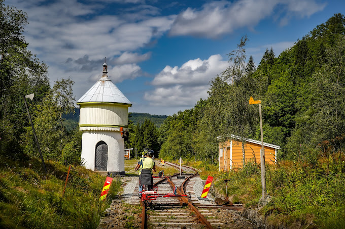 rail biking tour at flekkefjordbanen